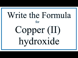 formula for copper ii hydroxide
