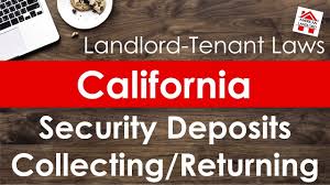 california security deposit laws for