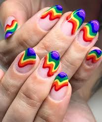 When seeking a professional manicure, acrylic nails can be applied or your own nails can be manicured. Easy Steps To Do Your Own Rainbow Nails Hammer And Nails Salon