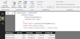 new table feature in power bi