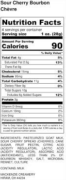 nutrition facts mackenzie creamery