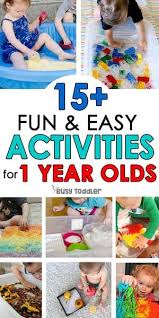 fun easy activities for 1 year olds