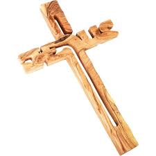 Cross Olive Wood Wall Hanging