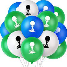 Most retirement parties are a dinner accompanied by a roast. hobbies such as golf, boating and cards can be great for themes. Amazon Com 60 Pieces Golf Balloons Golf Latex Balloon For Golf Themed Birthday Or Retirement Party Decoration 12 Inches Home Kitchen