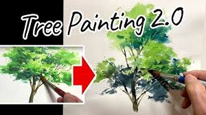 Watercolor Tree Painting Easy Tutorial