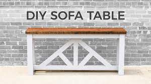 diy sofa table console table how to