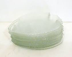 Glass Fish Plates By Arcoroc Arc 1970s