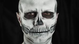 man make skeleton dark background
