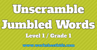 The main purpose of the program is to aid in games such as scrabble, words with friends, etc. Unscramble Jumbled Words Puzzle For Grade 1 Worksheets Free Printable