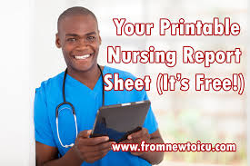 I am an icu nurse so i needed room to write vent settings, drips, ect. Nursing Report Sheet From New To Icu
