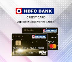 hdfc credit card status check how to