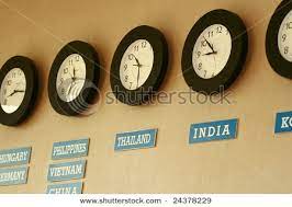 Clocks On Wall Time Zone Diffe