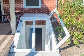 Basement Stairway Cover By Vinyl Window