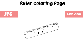 30 cm ruler printable template. Ruler Coloring Page For Kids 02 Grafik Von Mybeautifulfiles Creative Fabrica