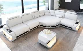 contemporary leather sectionals