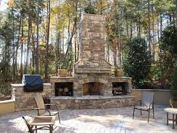 Stone Outdoor Fireplace Outdoor Stone
