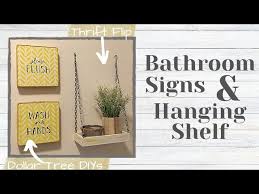 Dollar Tree Diy Bathroom Signs Thrift