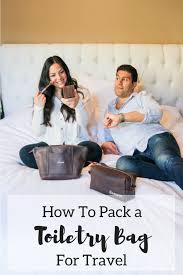 how to keep a toiletry bag packed for