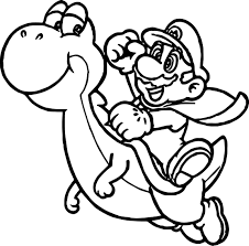 A friendly and brave dinosaur is always ready to help someone in trouble. Super Mario Yoshi Coloring Pages Super Mario Coloring Pages Mario Coloring Pages Coloring Pages