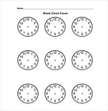 Free Printable Clock Template Radame Brianstern Co
