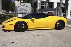 Maybe you would like to learn more about one of these? Black And Yellow Yellow Ferrari 458 Sitting On Black Vellano Wheels With Yellow Brakes Ferrari 458 Ferrari Black N Yellow