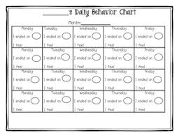 Students Daily Behavior Chart For Color Coded Discipline