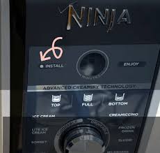 my ninja creami install light blinking