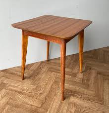 Vintage Retro Formica Wood Side Table