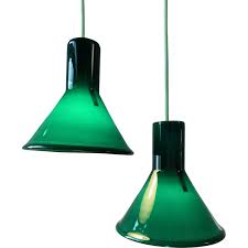 Vintage Green P T Mini Pendant Lamp By