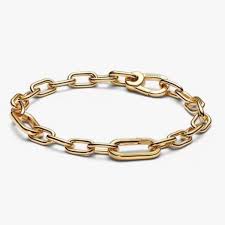 14k gold plated link chain bracelet