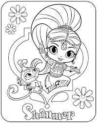 Cool colors are not ove. 30 Magical Shimmer And Shine Coloring Pages