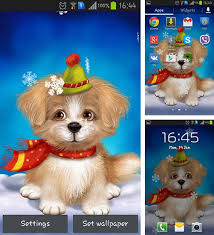 cute puppy live wallpaper for android