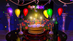 happy birthday song animation with