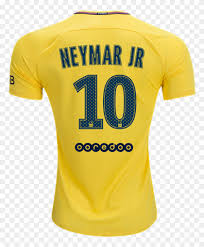 Neymar jr cbf brazilian team football jersey club yellow sz m nwt. Nike Neymar Paris Saint Germain Away Jersey 17 Pwd T Shirt Design Clipart 3827526 Pikpng