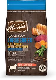 Merrick Grain Free Large Breed Recipe Dry Dog Food 10 Lb Bag