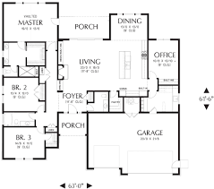three bedroom ranch house plan plan 5204