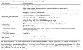 lysosomal acid lipase deficiency