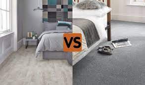 use laminate flooring or carpet