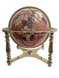 gemstone globe tabletop 33 cm pink sand