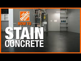 how to stain concrete floors and patios