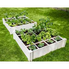 Raised Garden Bed 2 Piece Set White