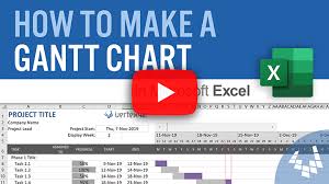 Vertex42 The Excel Nexus Watch How To Create A Gantt