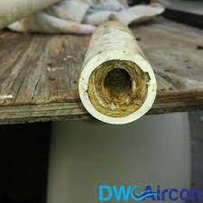 clogged ac drain pipe aircon odour dw
