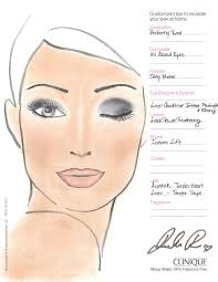 Clinique Facechart By Mika Makeup Eyeliner Eyeshadow