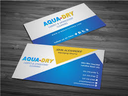 dry cleaning business card design