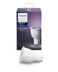 Philips Hue White And Color Ambiance Gu10 Dimmable Led Smart Spot Light Hue Hub Required Works With Alexa Homekit Google Assistant Old Version