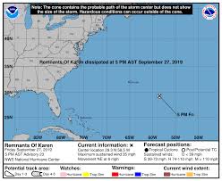 Karen 2019 Hurricane Season Track The Tropics