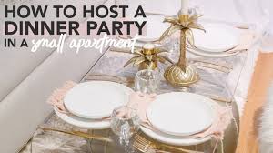 Small apartment parties are usually informal for this very reason, but you can up the ante a bit. How To Host A Dinner Party In A Small Apartment Without Having A Kitchen Or Dining Table Youtube