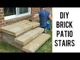 Diy Building Brick Patio Stairs