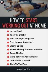 how to start working out at home